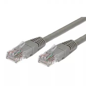Verkkokaapeli Cat.5e RJ45 UTP 0,5 m harmaa