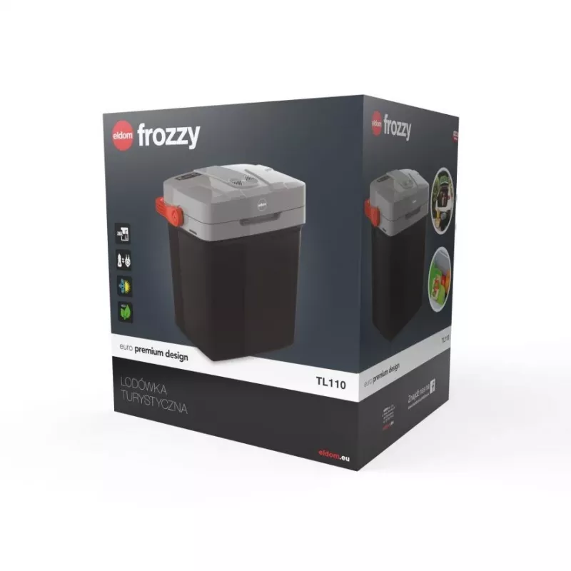 ELDOM FROZZY matkakylmälaatikko 26l, jäähdytys- ja lämmitystoiminto, 12V/240V