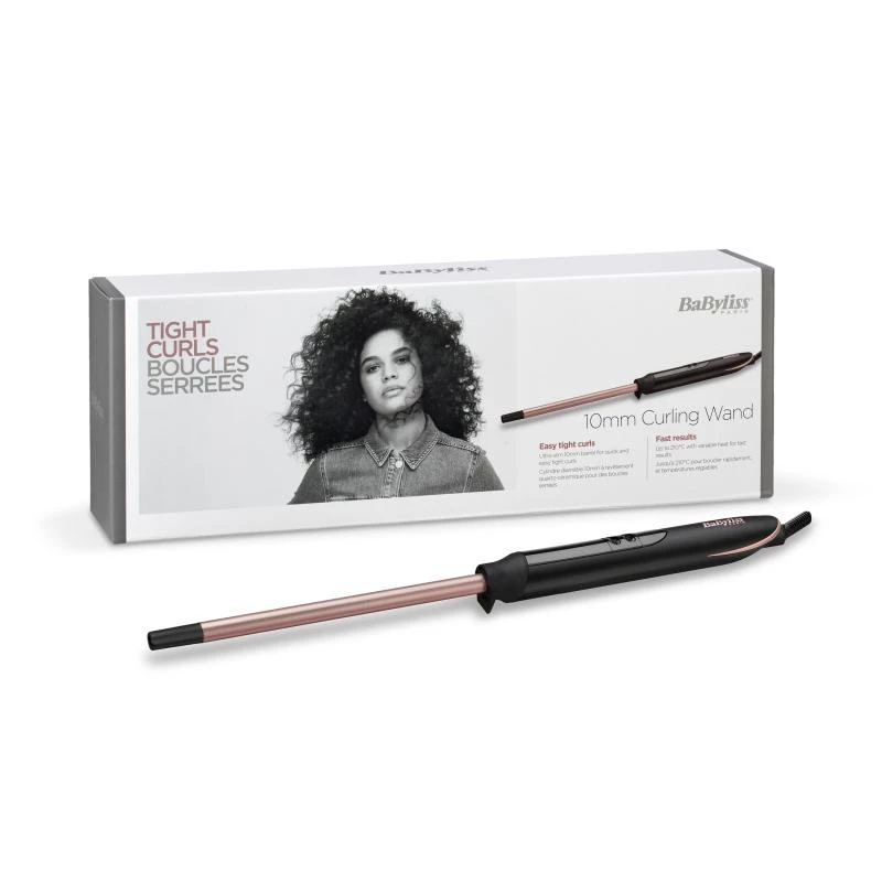 BaByliss C449E Tight Curls kiharrinpuikko lämmin musta, kupari 2,5 m