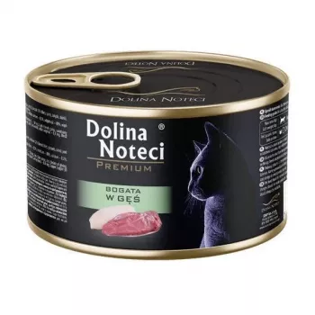 DOLINA NOTECI Premium runsaasti hanhea - märkäruoka kissoille - 185 g