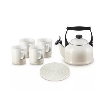 Le Creuset Traditional liedellä käytettävä vedenkeitin, 2,1 l, Meringue (40102027160000)