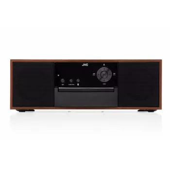 JVC RD-E761 minitorni-stereojärjestelmä, 2x8 W RMS, Bluetooth 4.2, USB, CD, FM, puukotelo, musta