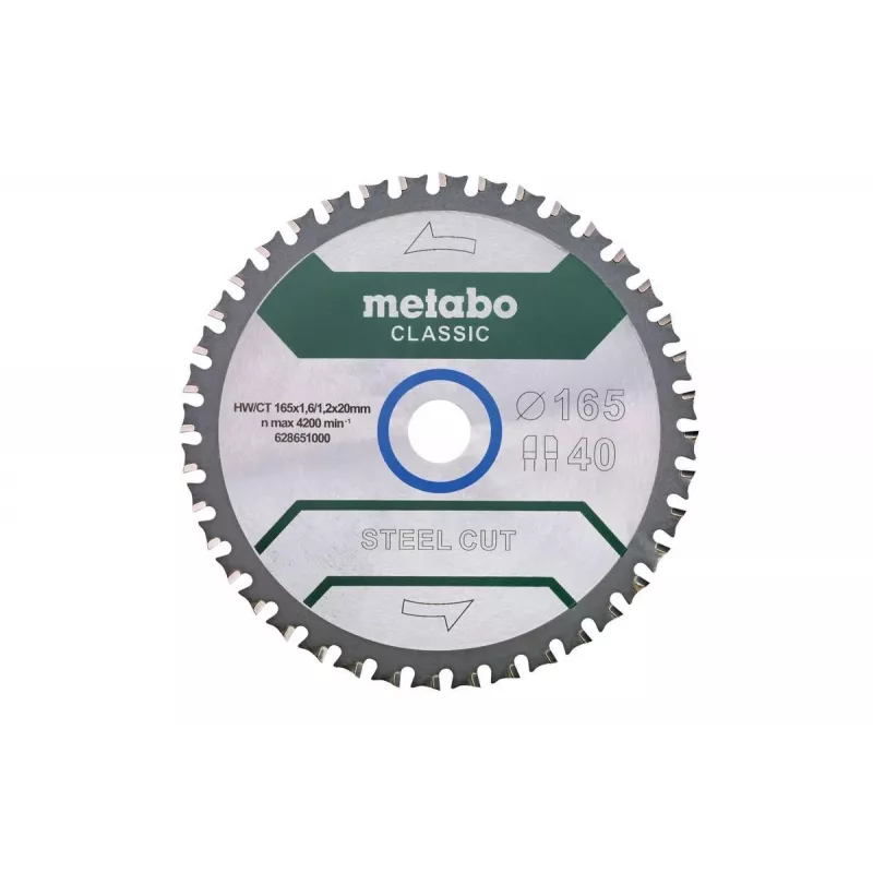 Metabo 628651000 pyörösahanterä 16,5 cm metallille