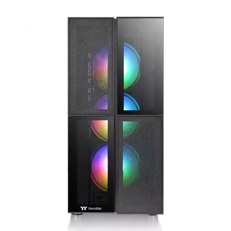 Thermaltake Versa T26 TG ARGB Midi Tower -tietokonekotelo musta