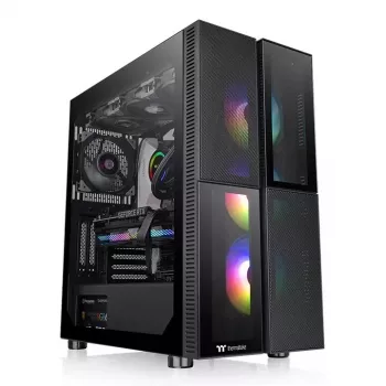 Thermaltake Versa T26 TG ARGB Midi Tower -tietokonekotelo musta