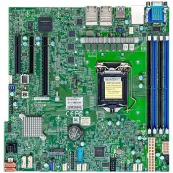 Supermicro - emolevy X12STH-LN4F - micro ATX - LGA1200-kanta C256-piirisarja USB 3.2 Gen 1 4 x Gigabit LAN integroitu näytönohjain