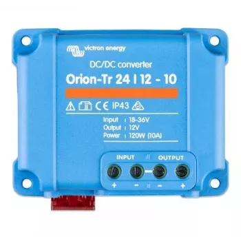 DC-DC-muunnin Victron Energy Orion-Tr 24/12-10 120 W eristämätön, 24 V -> 12 V, 10 A