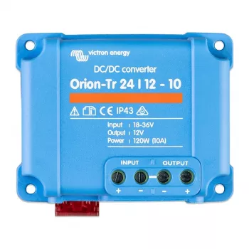 DC-DC-muunnin Victron Energy Orion-Tr 24/12-10 120 W eristämätön, 24 V -> 12 V, 10 A