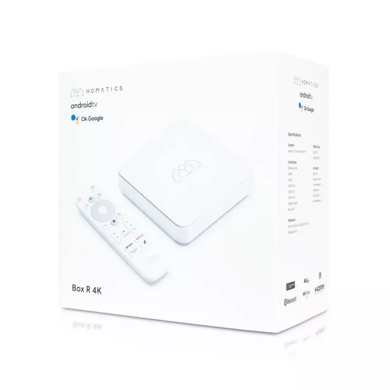 Media streaming Android TV -boksi AB-COM Homatics Box R 4K HDR
