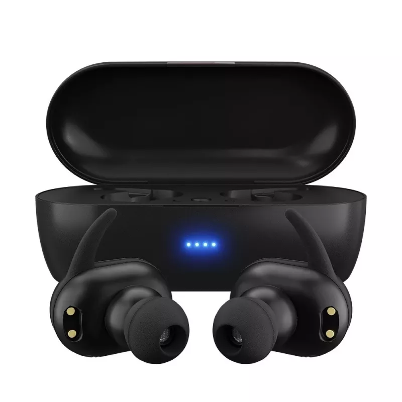 MAXELL MINI DUO langattomat nappikuulokkeet latauskotelolla musta