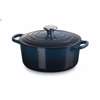 Le Creuset Signature paistovuoka pyöreä 24 cm yönsininen
