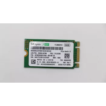Lenovo SSD 256 GB M.2 PCIe NVMe 01LX208 - puolijohdeasema - NVMe