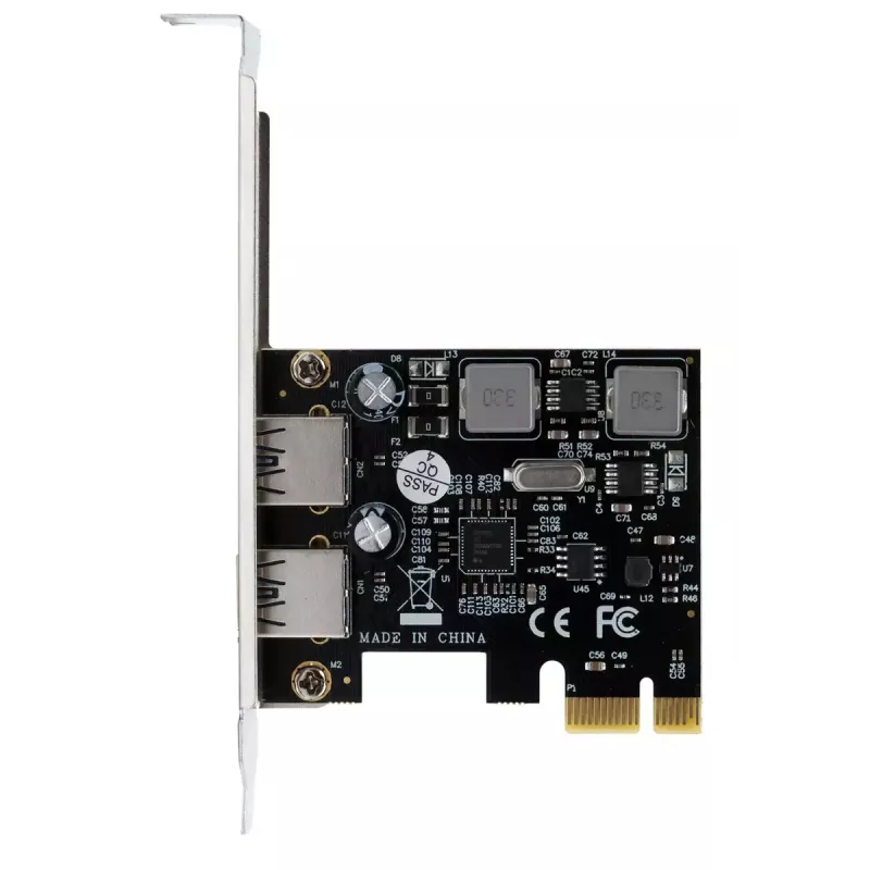 EXSYS 2-porttinen USB 3.2 Gen 1 PCIe -kortti 3A Renesas