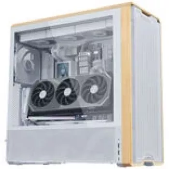Pystysuuntainen GPU-asennussarja Lian Li G89.VG4-5-V4W.00 PCIe 5.0 -riserkaapelilla, valkoinen