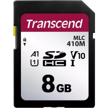 Transcend 410M - flash-muistikortti - 8 GB - A1 / Video Class V10 / UHS-I U1 / Class10 - microSDHC UHS-I (TS8GSDC410M)