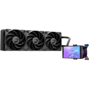 Antec Vortex View 360 AIO -prosessorin nestejäähdytin LCD-näytöllä, 120 mm, musta