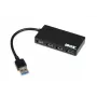 iBox IUH3F56 USB-keskitin USB 3.2 Gen 1 (3.1 Gen 1) Type-A 5000 Mbit/s musta