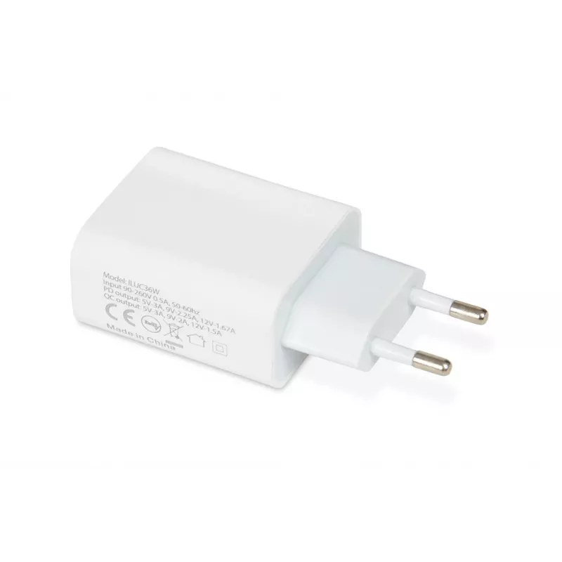 Sisälaturi iBox C-36 yleislaturi valkoinen USB-pikalataus