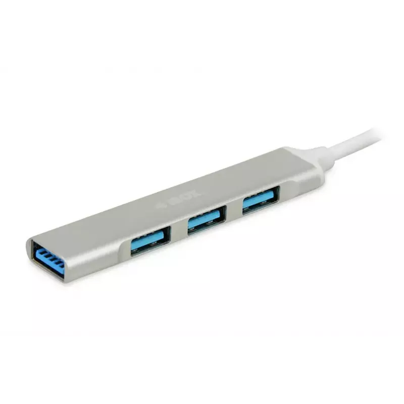 USB-keskitin IBOX IUH3FAS — 1× USB 3.0, 3× USB 2.0