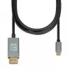 Videokaapelisovitin IBOX ITVCDP4K USB Type-C – DisplayPort 1,8 m musta