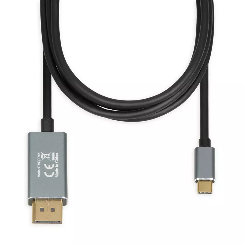 Videokaapelisovitin IBOX ITVCDP4K USB Type-C – DisplayPort 1,8 m musta