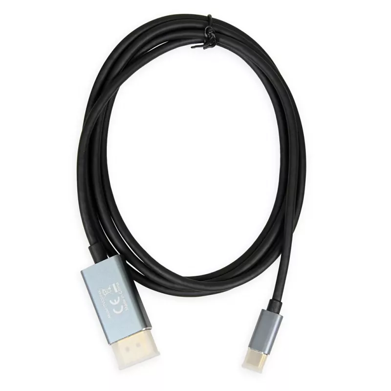 Videokaapelisovitin IBOX ITVCDP4K USB Type-C – DisplayPort 1,8 m musta