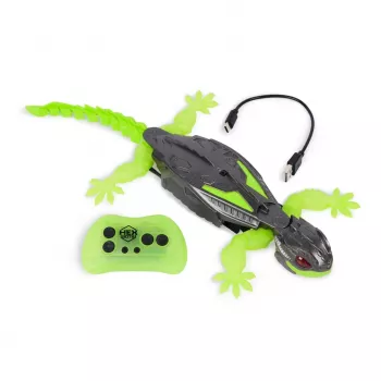 HEX BOTS | Interaktiivinen lelu seinäkiipeilijä-gekko-RC-robotti | vihreä/harmaa