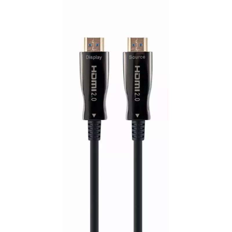HDMI-kaapeli Gembird CCBP-HDMI-AOC-50M-02 50 m, HDMI tyyppi A, HDMI 2.0, 18 Gbit/s, musta