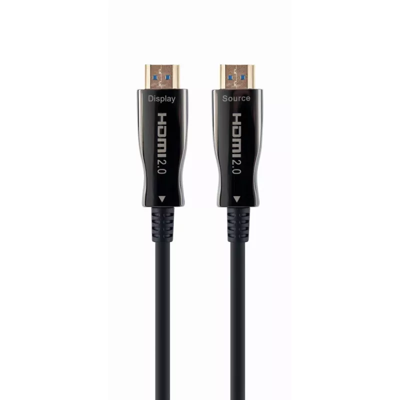 HDMI-kaapeli Gembird CCBP-HDMI-AOC-50M-02 50 m, HDMI tyyppi A, HDMI 2.0, 18 Gbit/s, musta