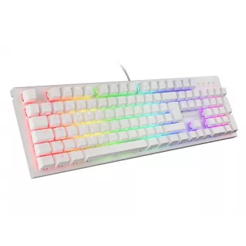 Mekaaninen pelinäppäimistö Genesis Thor 303 ruskeilla kytkimillä ja RGB-taustavalolla