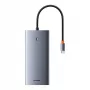 Hub 13in1 Baseus PortalJoy USB-C - HDMI+DP+VGA+C+USB+PD+RJ45+SD/TF+3,5 mm (harmaa)