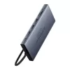 Hub 13in1 Baseus PortalJoy USB-C - HDMI+DP+VGA+C+USB+PD+RJ45+SD/TF+3,5 mm (harmaa)