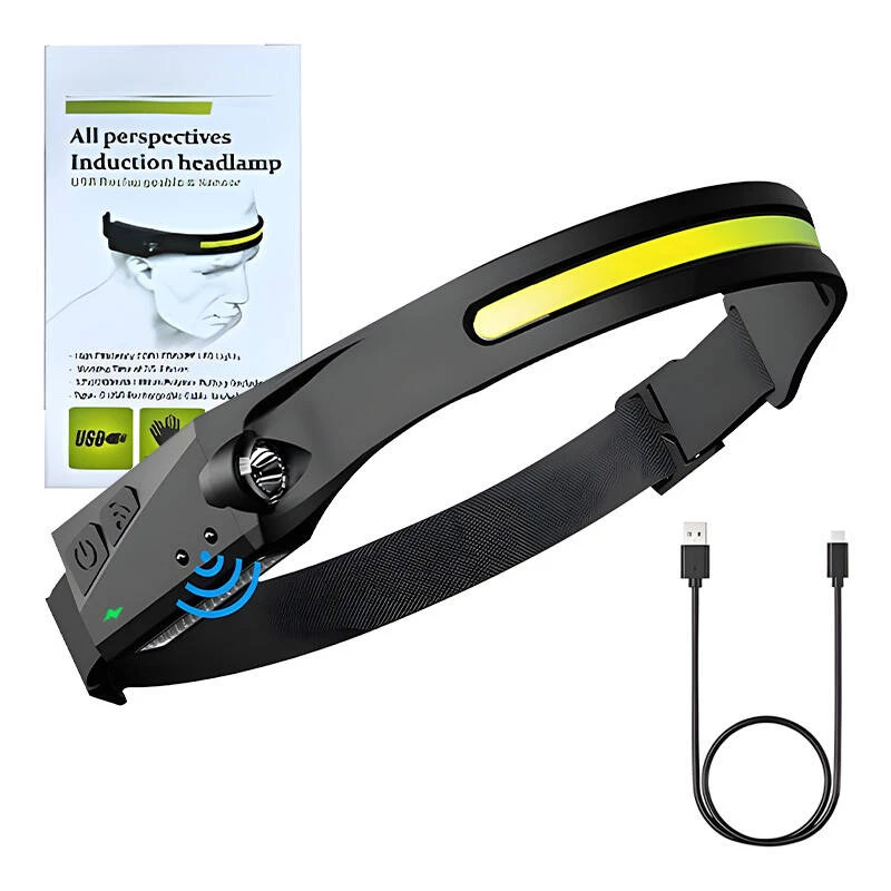 Otsalamppu Superfire HL65 120 lm USB-C ladattava – kädetön LED-valo