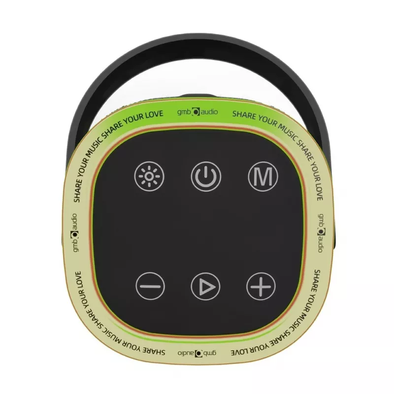 Kannettava kaiutin GEMBIRD SPK-BT-LED-06, Bluetooth, sisäänrakennettu LED, ladattava akku