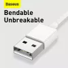 USB-kaapeli Baseus Superior USB 2.0 1,5 m USB A USB C/Micro USB A/Lightning valkoinen