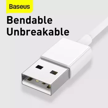 USB-kaapeli Baseus Superior USB 2.0 1,5 m USB A USB C/Micro USB A/Lightning valkoinen