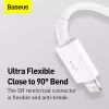 USB-kaapeli Baseus Superior USB 2.0 1,5 m USB A USB C/Micro USB A/Lightning valkoinen