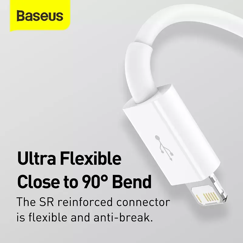 USB-kaapeli Baseus Superior USB 2.0 1,5 m USB A USB C/Micro USB A/Lightning valkoinen
