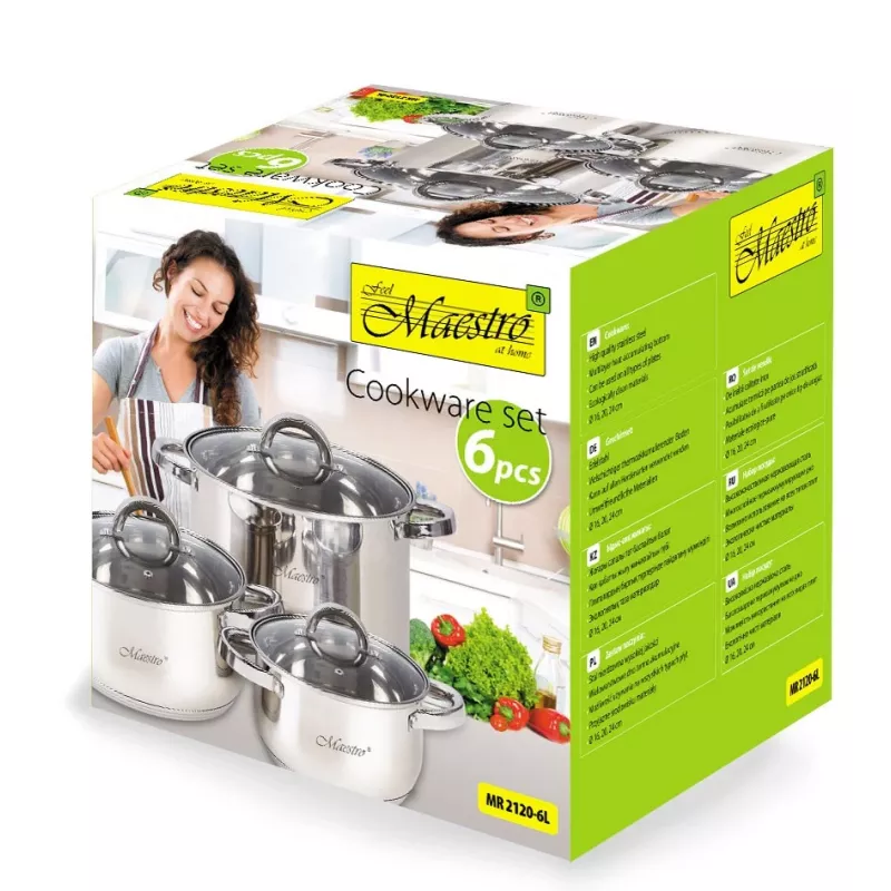 Maestro MR-2120-6L A sarja, jossa 6 kattilaa