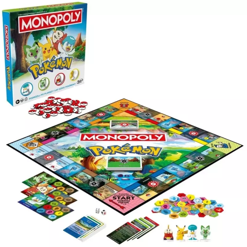Lautapeli HASBRO Monopoly Pokémon (puolankielinen painos) – perhelautapeli, teemallinen keräilysarja