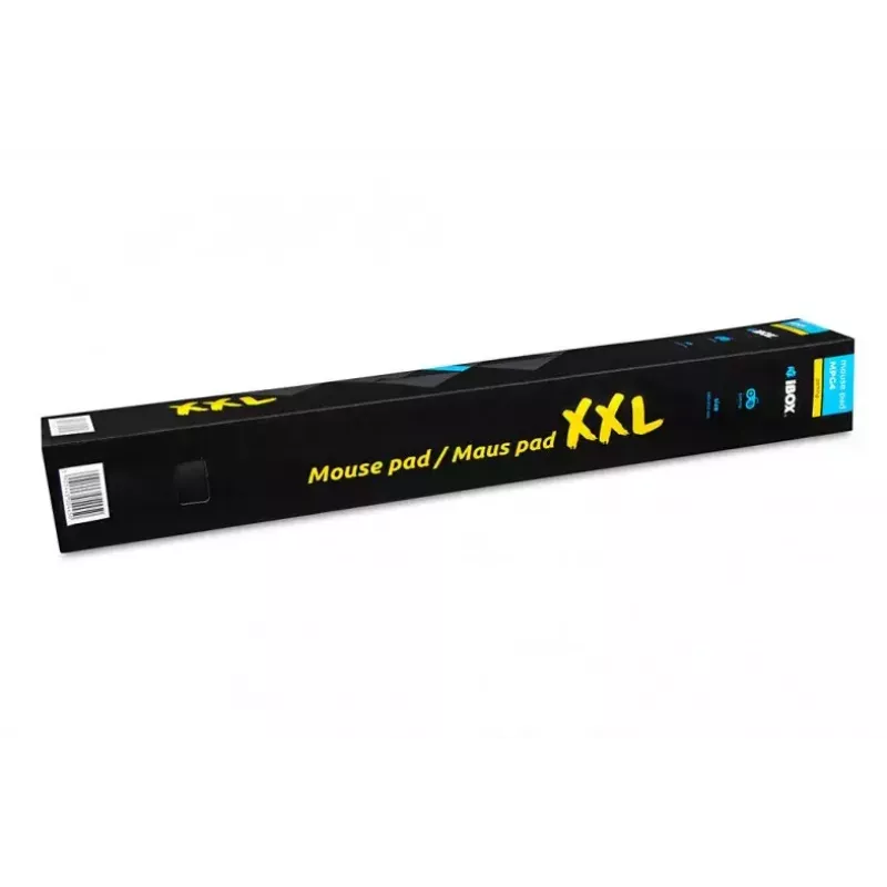 Hiirimatto IBOX AURORA musta malli IMPG4 pituus 850 mm ja leveys 580 mm, paksuus 3 mm
