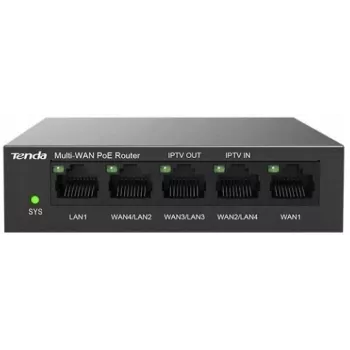 Langallinen reititin Tenda G0-5G-PoE Gigabit Ethernet musta IPSec VPN