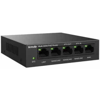 Langallinen reititin Tenda G0-5G-PoE Gigabit Ethernet musta IPSec VPN