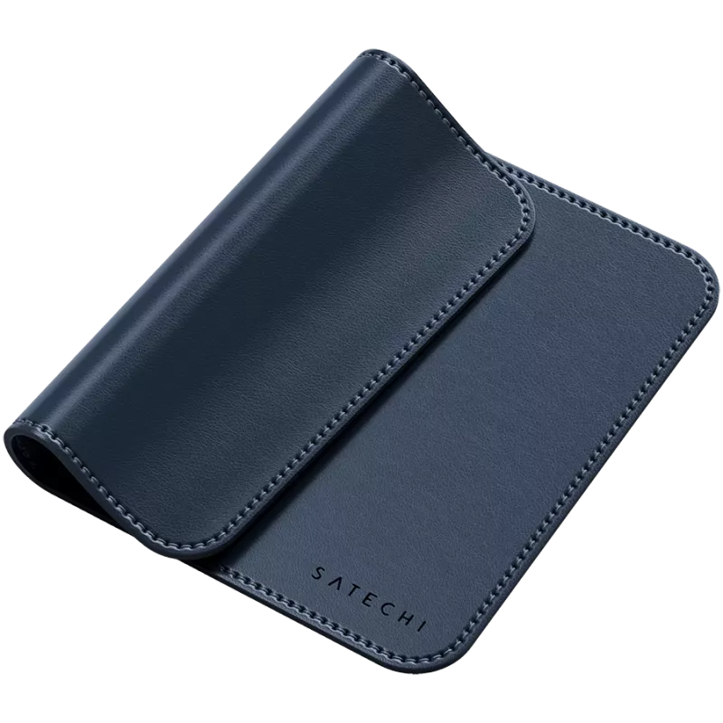 Satechi Premium-hiirimatto – vegaaninahkainen hiirimatto (sininen)