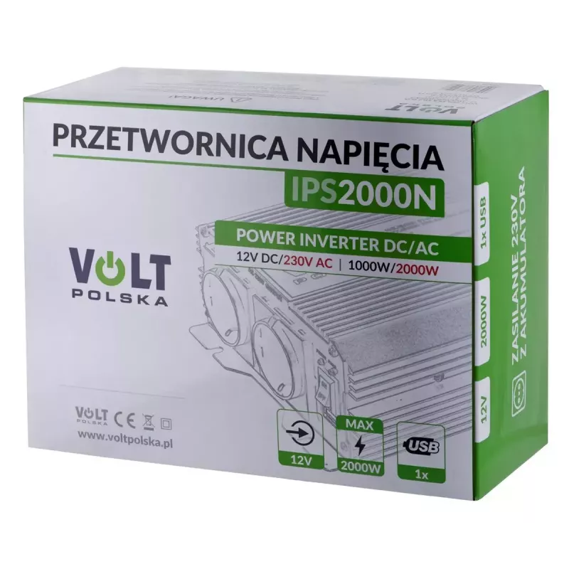 Jännitemuunnin Volt Polska IPS 2000 N 12/230 V 1000/2000 W