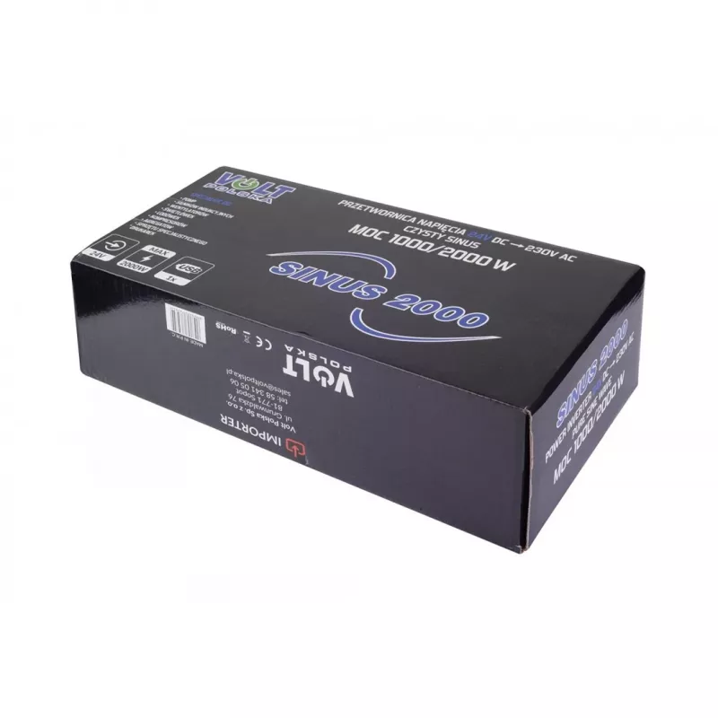 Siniaaltovaihtosuuntaaja SINUS SINUS-2000/24 — 2000 W DC 24 V AC:ksi
