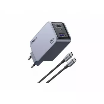 UGREEN sisälaturi Nexode Pro 3-porttinen GaN PD pikalaturi 2 USB Type-C