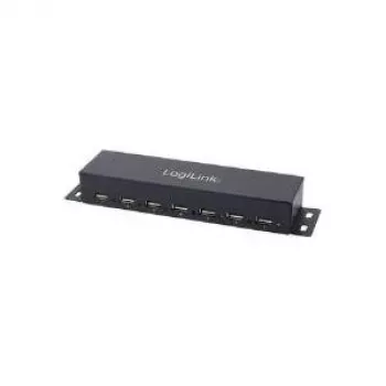 Logilink USB 2.0 -keskitin 7 porttia sis. verkkolaitteen UA0148