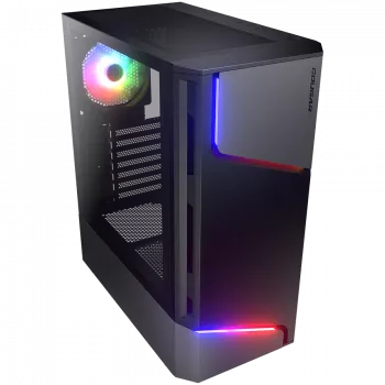 PC-kotelo COUGAR Gaming MX360 RGB Midi Tower musta