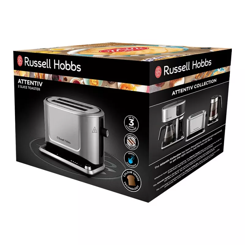 Leivänpaahdin Russell Hobbs 26210-56 2 viipaletta satiiniteräs